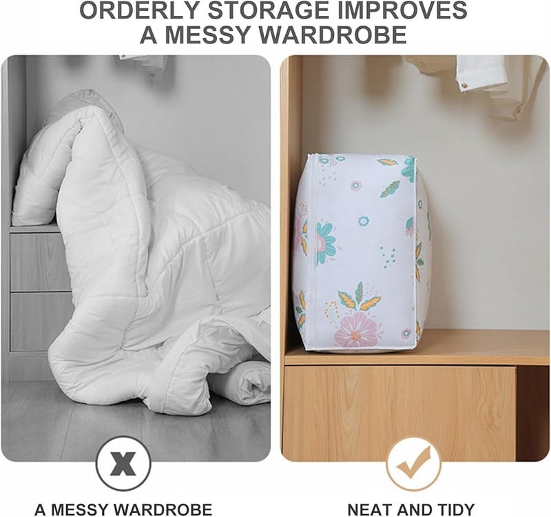 Large Size PEVA Waterproof Dustproof Clothes Storage Bag For Home Travel Moving - Image 4